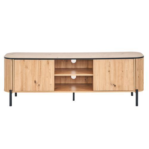 Meuble TV L. 160 cm ADRIAN Imitation chêne