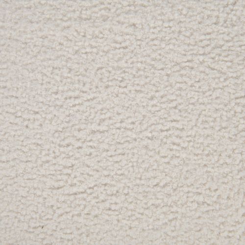 Canapé d'angle droit BULLE tissu bouclette crème