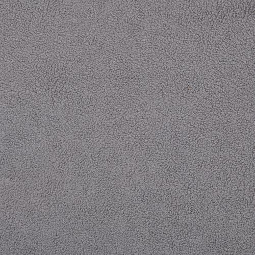 Canapé d'angle droit BULLE tissu bouclette gris