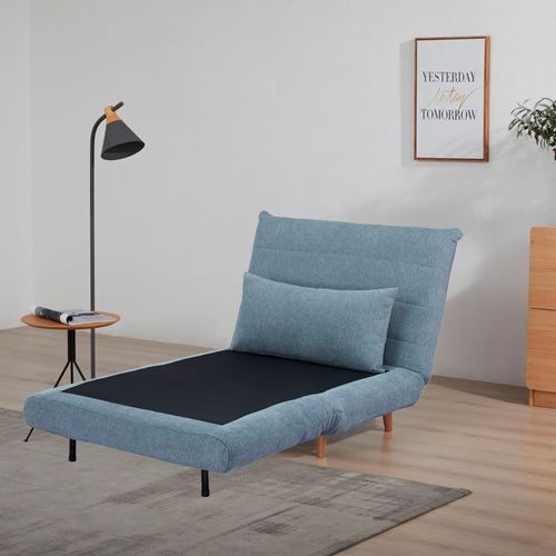 Fauteuil convertible IGLOO tissu bleu