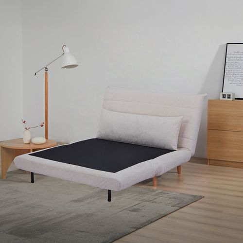 Canapé 2 places convertible IGLOO tissu beige