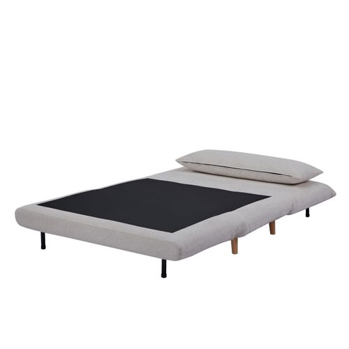 Canapé 2 places convertible IGLOO tissu beige