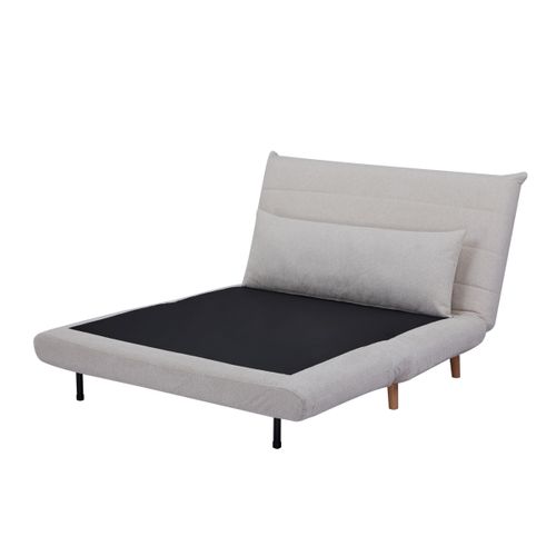 Canapé 2 places convertible IGLOO tissu beige