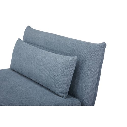 Canapé 2 places convertible IGLOO tissu bleu