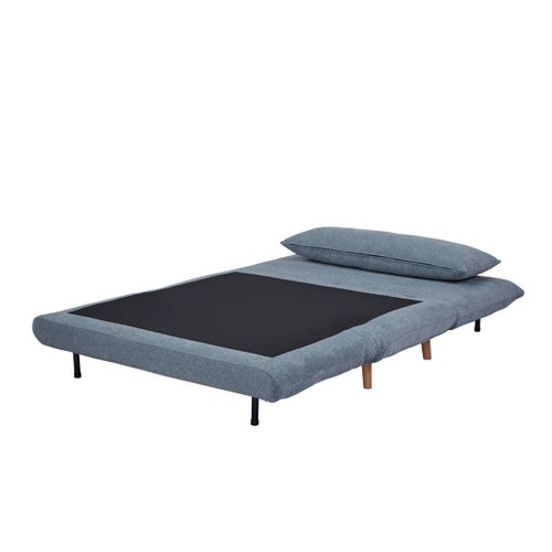 Canapé 2 places convertible IGLOO tissu bleu