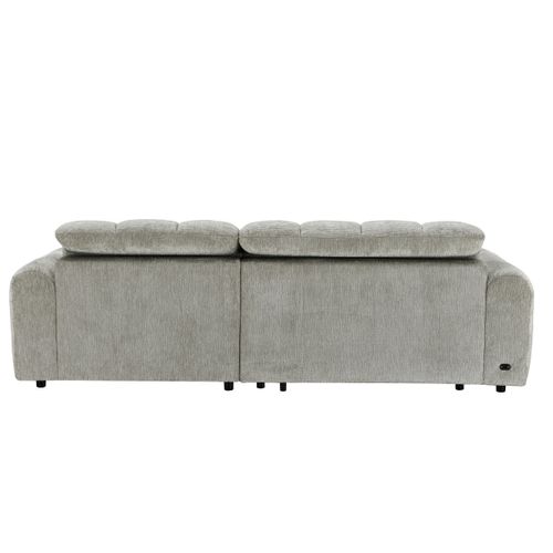 Canapé relax électrique CHARLES II méridienne droite grege