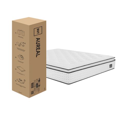 Matelas ressorts 160x200 cm AUREAL avec latex + 3 cm mémoire de forme ép. 27 cm