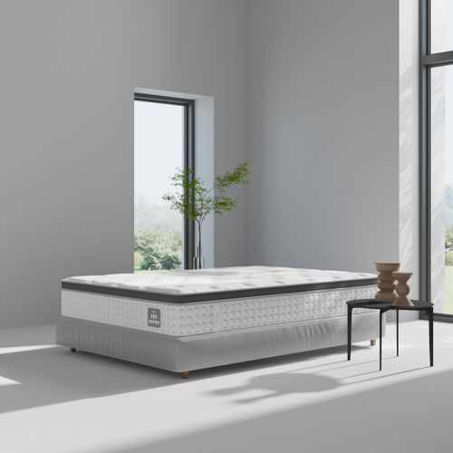 Matelas ressorts 140x190 cm avec 6 cm mémoire de forme NUVIA ép. 30 cm
