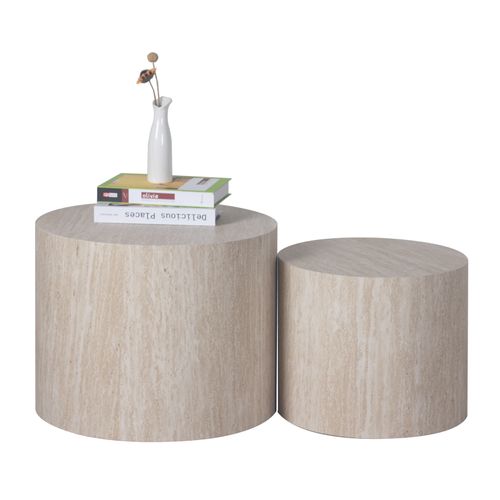 Table basse PALATINO Effet travertin