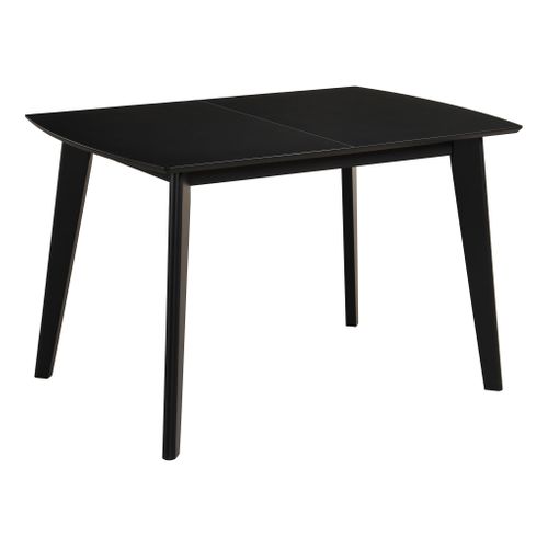 Table extensible L120-160 cm MALENA scandinave noir