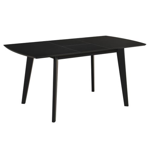 Table extensible L120-160 cm MALENA scandinave noir