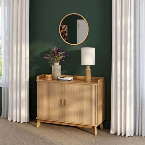 Rangement 2 portes coulis. OSAKA Imitation chêne