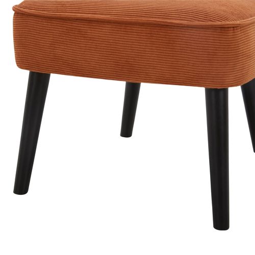 Fauteuil HARRY III tissu velours terracotta