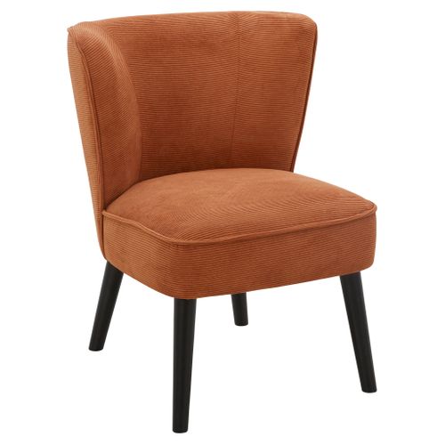 Fauteuil HARRY III tissu velours terracotta