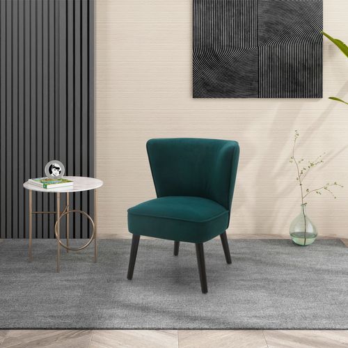 Fauteuil HARRY III tissu velours vert