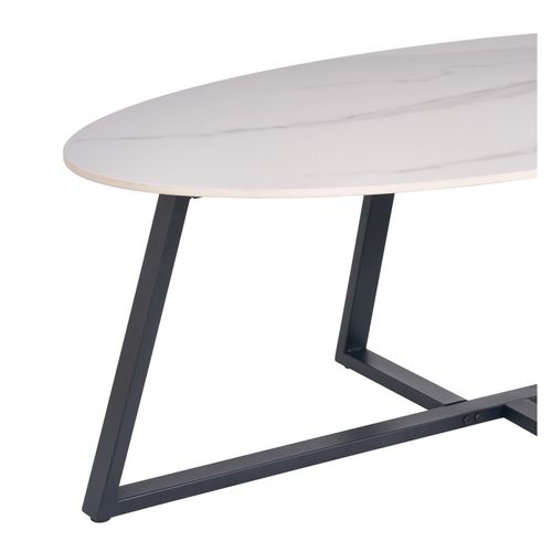 Table basse MODENA Effet marbre blanc