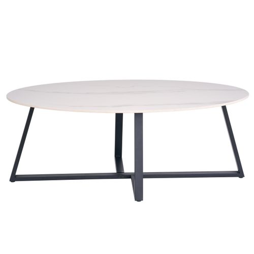 Table basse MODENA Effet marbre blanc