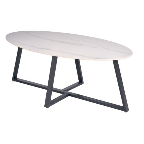 Table basse MODENA Effet marbre blanc