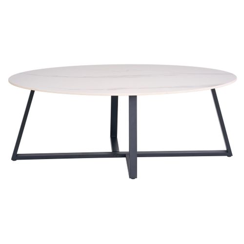 Table basse MODENA Effet marbre blanc