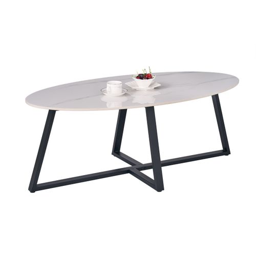 Table basse MODENA Effet marbre blanc