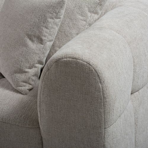 Canapé d'angle gauche IRIS tissu grège