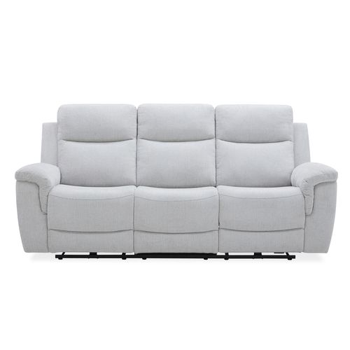 Canapé 3 places 2 relax éléctrique CEZAR tissu gris