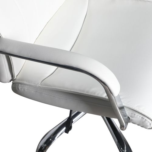 Fauteuil de bureau ADELE polyuréthane blanc
