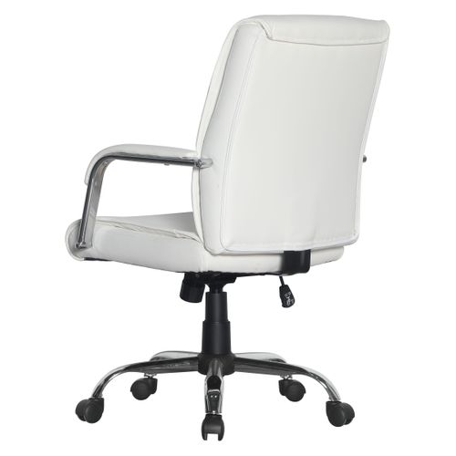 Fauteuil de bureau ADELE polyuréthane blanc
