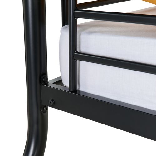 Lit superposé 140/90x190 cm URBAN 3 métal noir