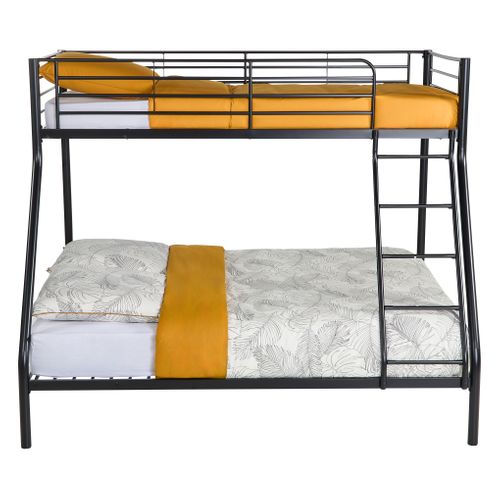 Lit superposé 140/90x190 cm URBAN 3 métal noir