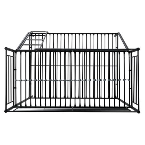 Lit superposé 140/90x190 cm URBAN 3 métal noir