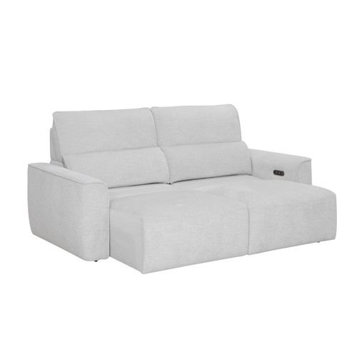 Canapé relax 3 places JEAN tissu gris clair