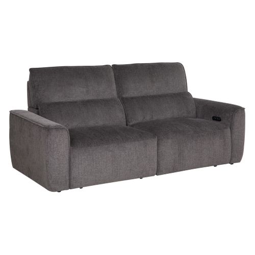 Canapé relax 3 places JEAN tissu anthracite