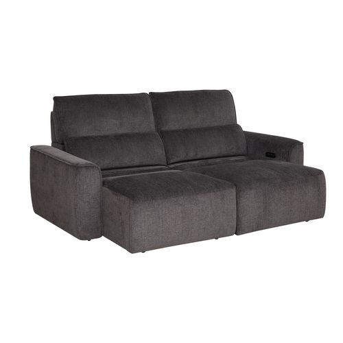 Canapé relax 3 places JEAN tissu anthracite