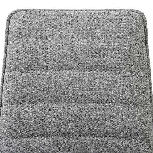 Lot de 4 chaises TINA tissu bleu et gris