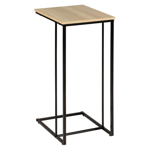 Bout de canapé EASY Imitation chêne et noir