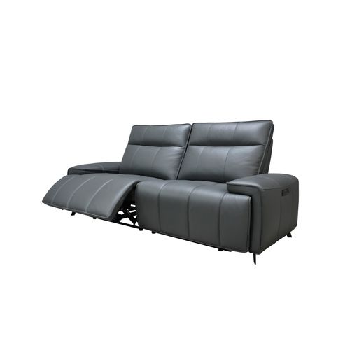 Canapé relax 3 places VERONA cuir et croûte de cuir gr fc