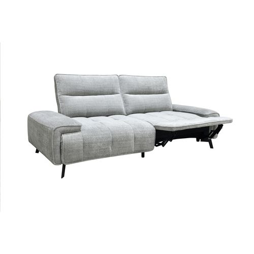 Canapé relax 3 places ALTO tissu gris