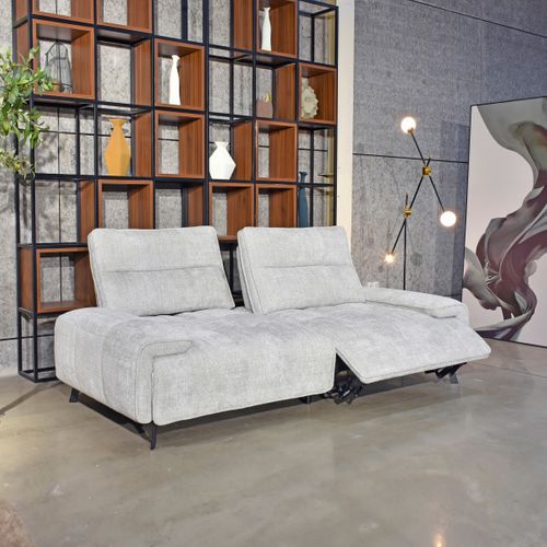 Canapé relax 3 places ALTO tissu galet