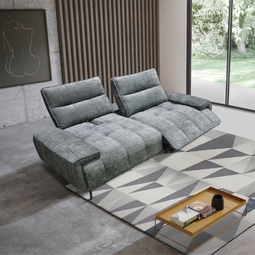 Canapé relax 2 places ALTO tissu graphite