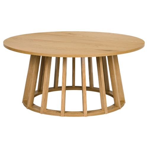 Table basse Ø 80 cm ZENIA Imitation chêne