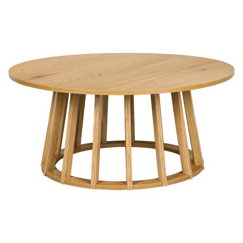 Table basse Ø 80 cm ZENIA Imitation chêne