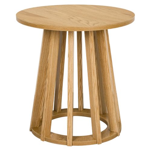 Bout de canapé Ø 40 cm ZENIA Imitation chêne