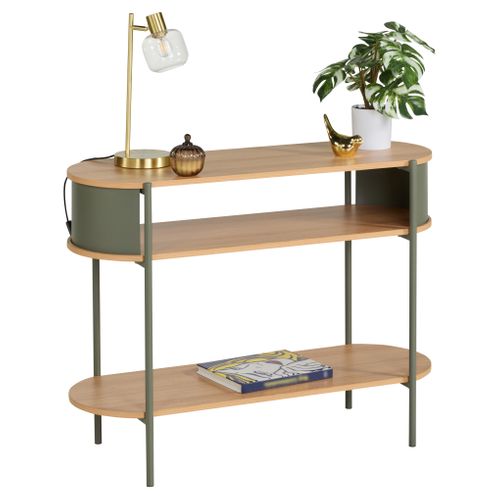 Console L. 100 cm LAETITIA Imitation chêne