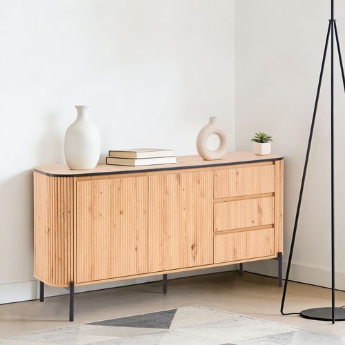 Buffet ADRIAN L.160cm imitation chêne