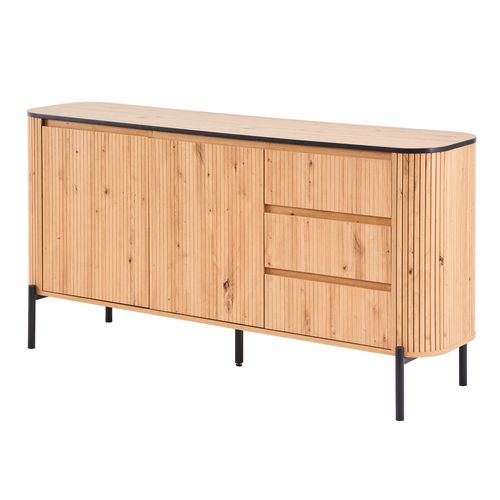 Buffet ADRIAN L.160cm imitation chêne