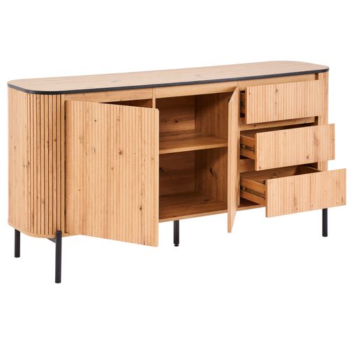 Buffet ADRIAN L.160cm imitation chêne