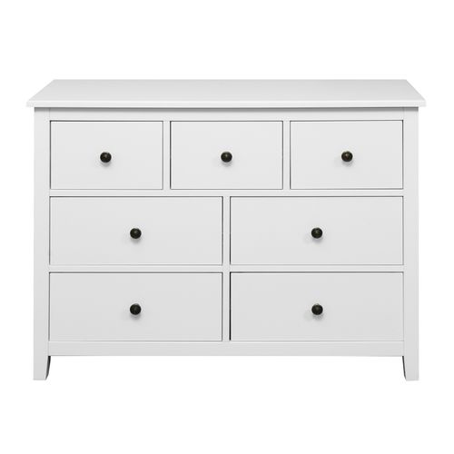 Commode 7 tiroirs CHARMO blanc