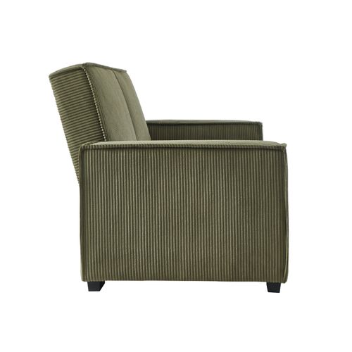 Banquette-lit 3 places JILL tissu vert