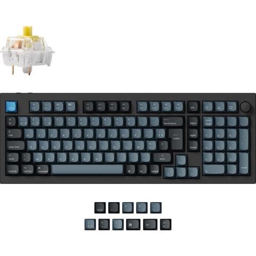Clavier Mécanique Gamer - Switch Mécanique Banana - Keychron Q5 Pro - Ansi - Rétroéclairage Rgb